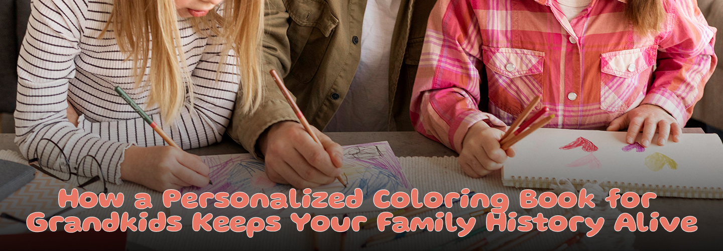 personalized coloring book for grandkids