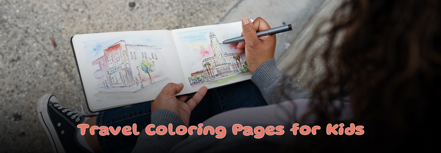 Read more about the article Travel Coloring Pages for Kids: Teaching the World Through Your Family’s Own Adventures